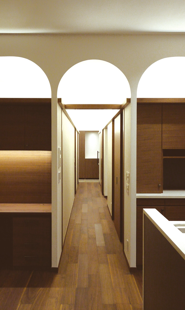 ３つのヴォールト天井を持つ家