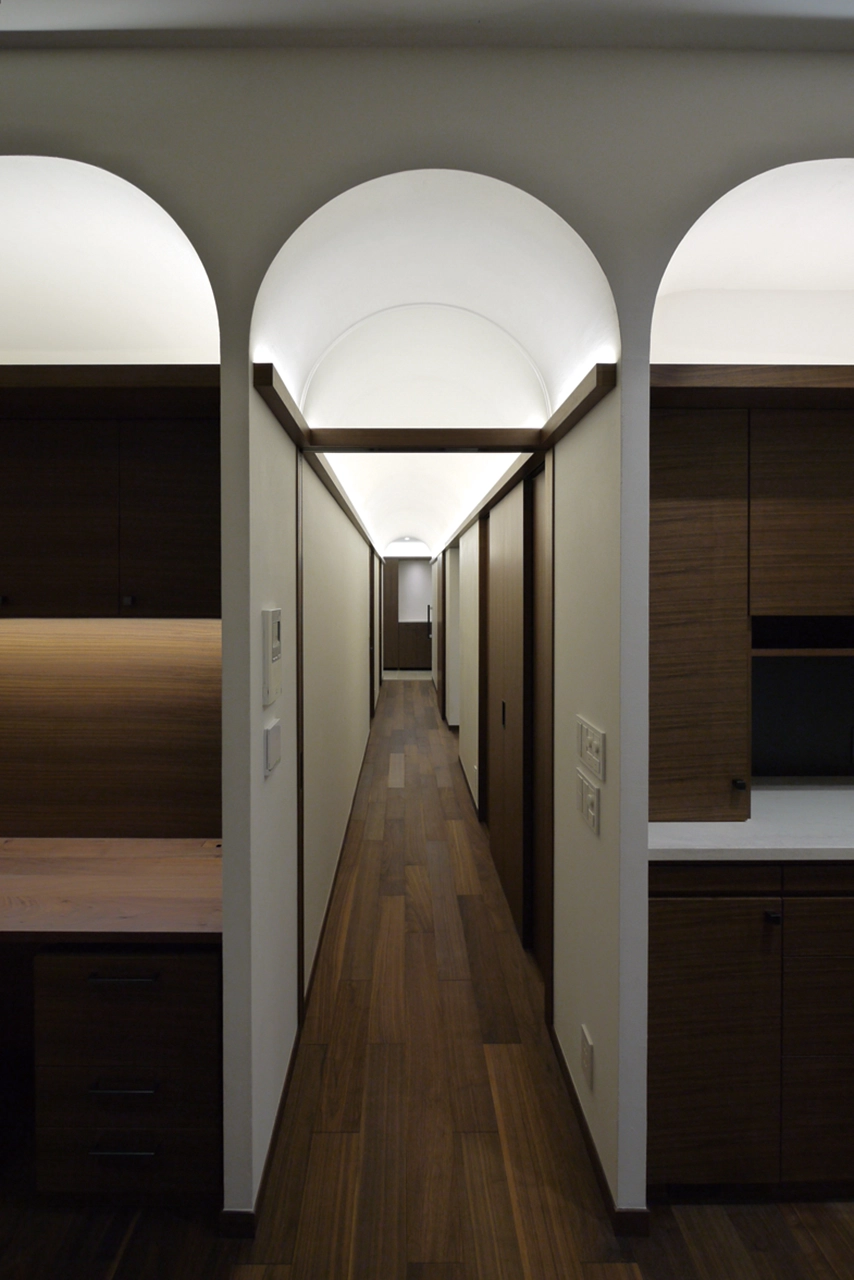 ３つのヴォールト天井を持つ家_内観